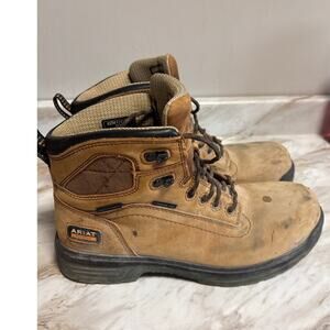 Mens ARIAT Turbo 6" Waterproof Carbon Toe Work Boot 10 D 10027335